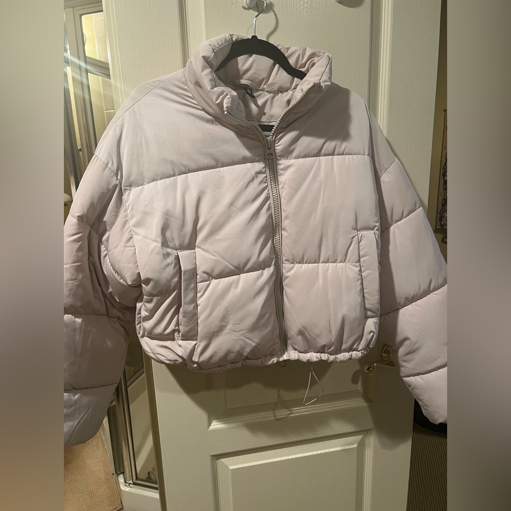 Cream Bomber Jacket